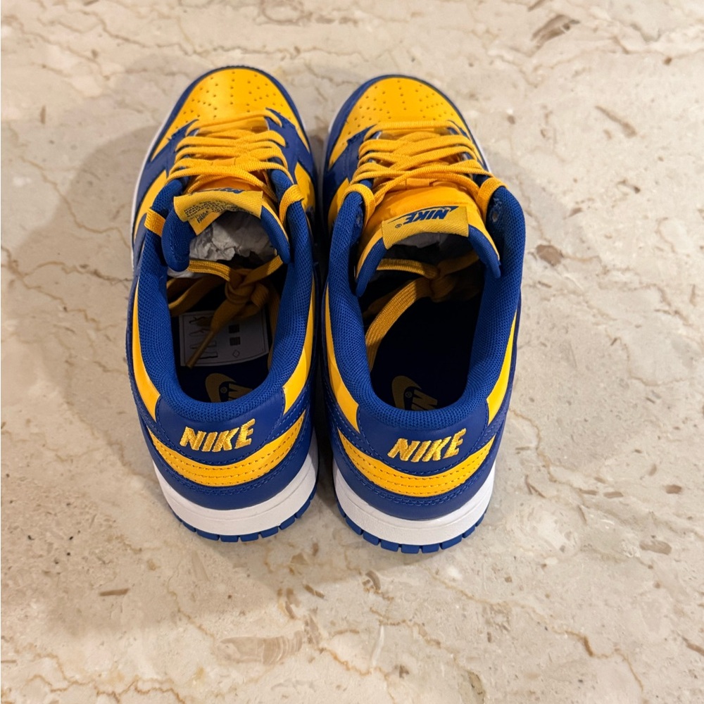 Nike Bold Blue and Yellow Athletic Shoes - Picture 6 of 7